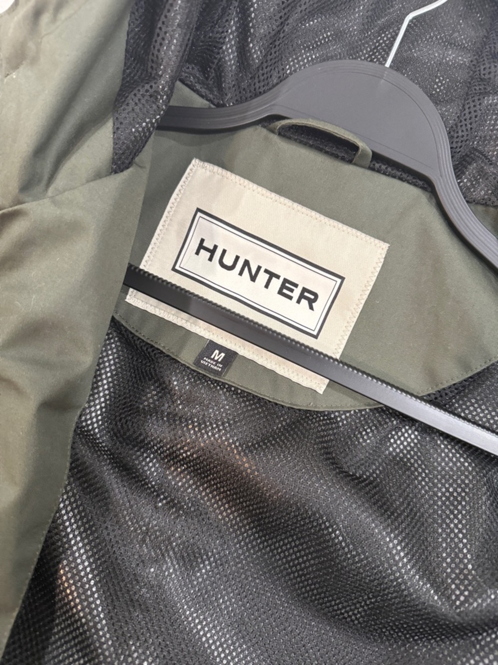 Hunter green rain coat medium women - Picture 3 of 3